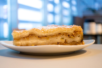 one slice of pie dessert ready to eat