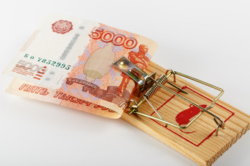 Five thousand rubles in a mousetrap