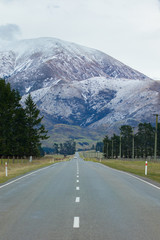 beautiful scenic of mountain in arthur&rsquo;s pass national park most popular travleing destination in southland new zealand