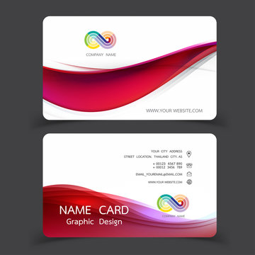 business card design set. Vector illustrations.