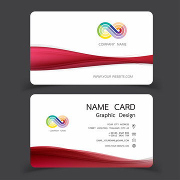 business card design set. Vector illustrations.