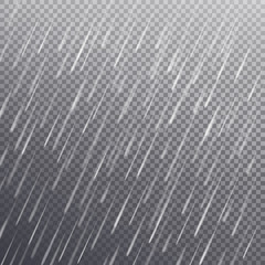 Seamless Pattern with Rain Drops Isolated Vector