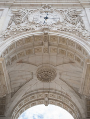 Triumphal Rua Augusta Arch in Lisbon.