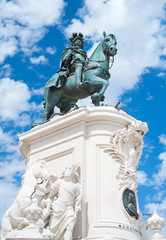 Statue of Dom Jose in Lisbon.