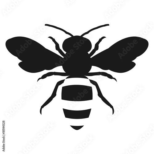 "silhouette honey bee icon" Stock image and royalty-free vector files