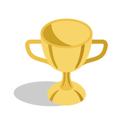 Gold Trophy Cup for Great Educational Achievements