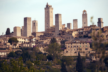 Fototapeta na wymiar old town San Gimignano