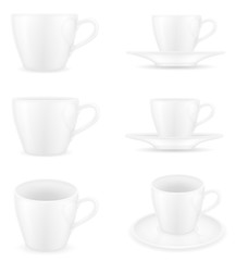 cup for coffee and tea stock vector illustration