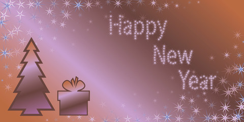 purple brown congratulations happy new year