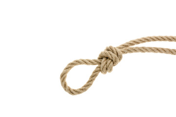nautical rope with knot