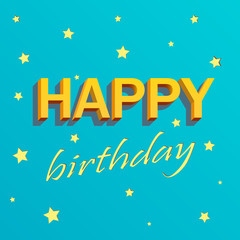 Happy birthday greeting card