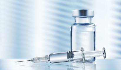 Medical syringe, isolated