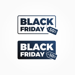 Black Friday 50% Off Offer Shopping Tags