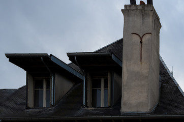 Rooftop Architecture of a Residential Building in Nancy, France