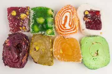 turkish delight - tuerk lokum - assortment of oriental candy