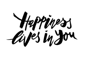 Happiness lives in you