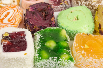 turkish delight - tuerk lokum - assortment of oriental candy