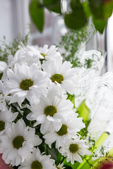 bouquet of white flowers close-up