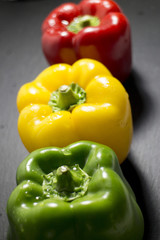 tre colorati peperoni