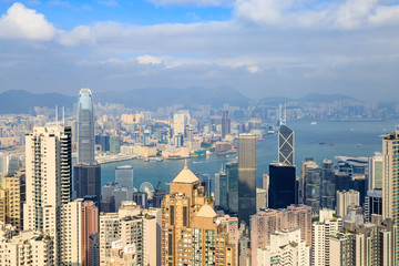 Hong Kong and Kowloon viewed from Victoria Peak