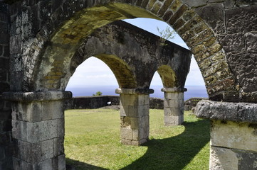 Fototapeta na wymiar Brimstone Hill Fortress, St. Kitts
