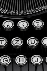 letters of a typewriter