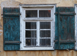 Schwäbische Alb, altes Fenster
