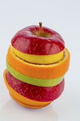 various slices of fruits