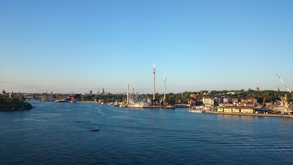 Fototapeta na wymiar View from Swedish cruise ship