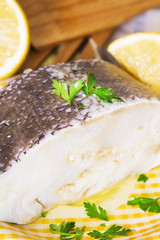 cod dish with parsley