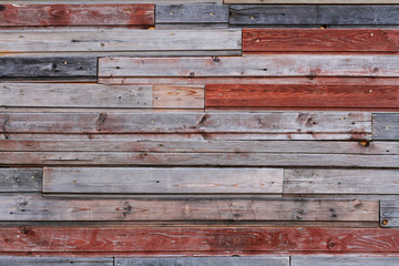 Old colorful wooden wall as background or texture