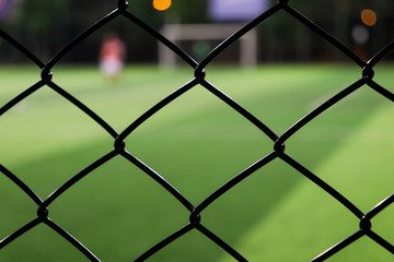 Fototapeta premium foreground focused fence