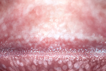 Abstract colored glitter bokeh background