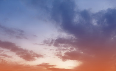 Obraz premium Colorful sky after the sunset.