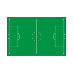 
Football field icon on white background