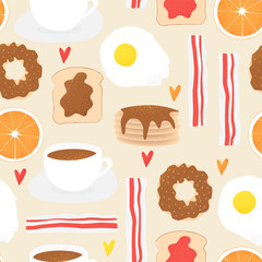 Breakfast vector concept, brunch illustration - 181166154