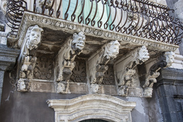 Baroque Masks in Catania Sicily