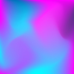 Neon holographic colorful vector background. Abstract soft pastel colors backdrop. In violet, dark blue and blue colors.