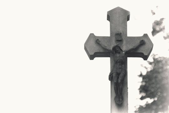 crucifixion of Jesus Christ  (antique statue)