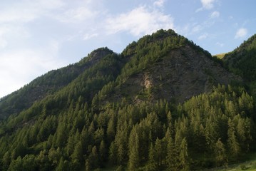 Local photo of unnamed hill near Hohe Warte and Ladins village, Bezirk Innsbruck-Land, Tirol, Austria. August 2017, sunny day