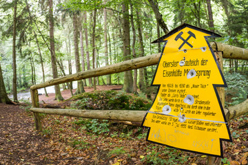 Erklärung zum Selkewasserfall bei Alexisbad im Harz