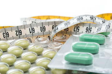 Tape measure and Pills