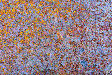 Abstract corroded colorful rusty metal background, texture