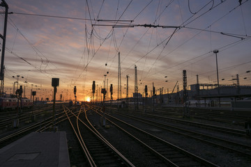 Obraz premium Jechać pociągiem