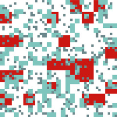 Knitted Christmas Abstract Square Pattern