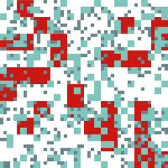 Knitted Christmas Abstract Square Pattern