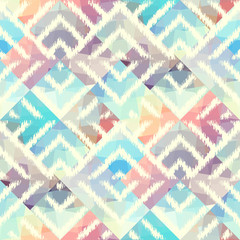 Seamless background pattern. Geometric diagonal ethnic pattern