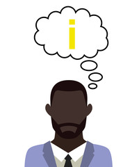 Mann überlegt - Info