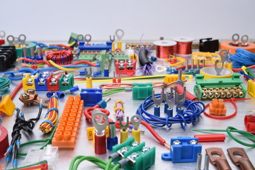 Components and accessories for use in electrical installations