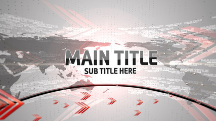 Corporate World Map Title